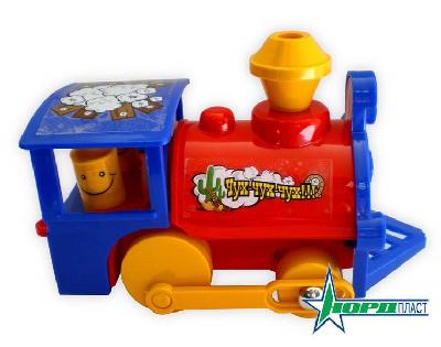 Паровозик "Чух,чух,чух" 16,5 см. от интернет-магазина Континент игрушек