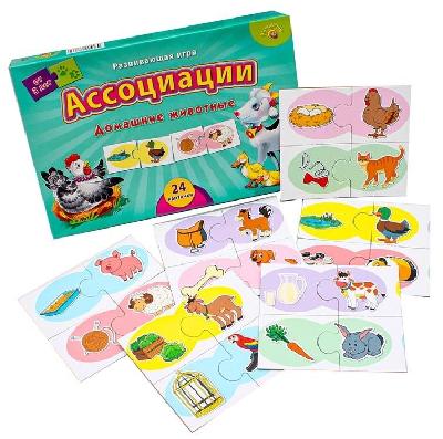 Игра настольная Ассоциации домашние животные от интернет-магазина Континент игрушек