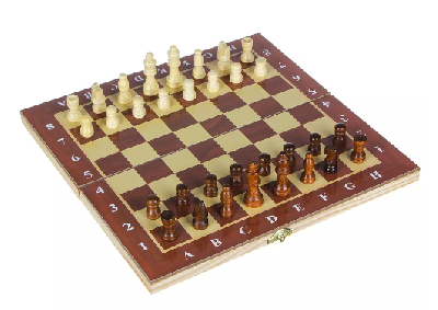 Набор игр 3 в 1 (шашки, шахматы, нарды) дерево, 29x29 см от интернет-магазина Континент игрушек