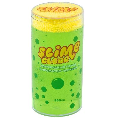Слайм Clear-slime "Изумрудный город" с ароматом черники, яблока 250 г от интернет-магазина Континент игрушек