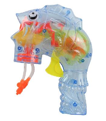 Пистолет для мыльных пузырей рыбка, свет от интернет-магазина Континент игрушек