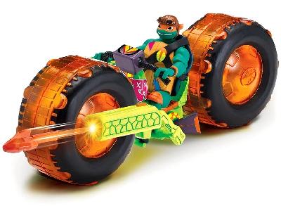 Мотоцикл с фигуркой Майки, серия ROTMNT от интернет-магазина Континент игрушек