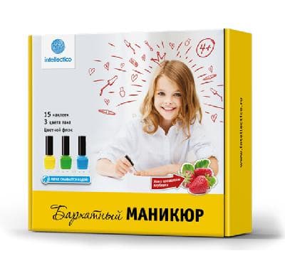 Набор малый «Бархатный маникюр» (смываемый водой лак с ароматом клубники) от интернет-магазина Континент игрушек