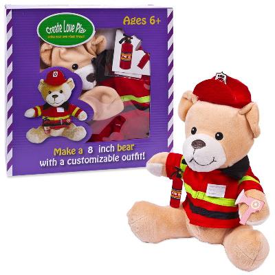 Шьем сами мишка-пожарник от интернет-магазина Континент игрушек