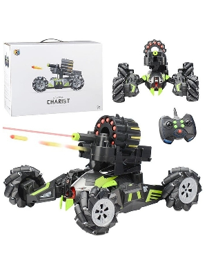 Боевая машина р/у, 8 каналов, свет, звук, в комплекте: м/пули 12шт., предмет 1шт., наклейка, аккум., от интернет-магазина Континент игрушек