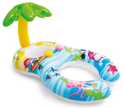 Круг-ходунки для плавания «Пальма», с сиденьем и навесом, 117 х 75 см, от 1-2 лет, 56590NP INTEX