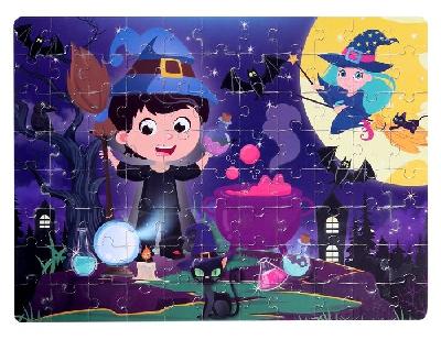 Пазлы светящиеся в темноте «Ночь колдовства», 88 деталей от интернет-магазина Континент игрушек