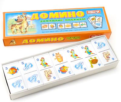 Домино № 15 "Домашние любимцы" от интернет-магазина Континент игрушек