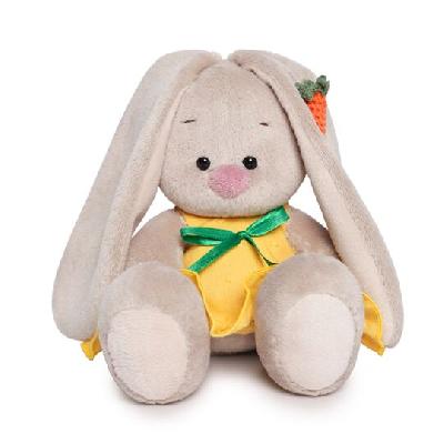 Зайка Ми в желтом сарафане с морковкой (малыш) от интернет-магазина Континент игрушек