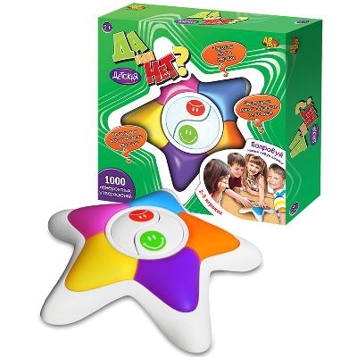 Игра настольная - Да или Нет? (детская версия), звуковые и световые эффекты, 27 x 6.5 x 27см от интернет-магазина Континент игрушек