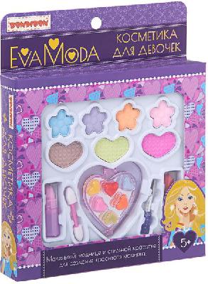 Набор детской декорат. косметики Bondibon Eva Moda, ВОХ 22 х18х 3 см, тени для век (7 оттенков; 5,6г от интернет-магазина Континент игрушек