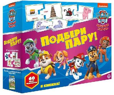 Игра развивающая. Щенячий патруль. Подбери пару. Логика для малышей. Развивающий набор. от интернет-магазина Континент игрушек