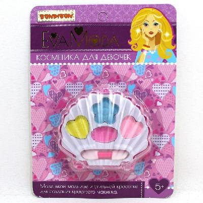 Картинка Набор детской декорат. косметики Bondibon Eva Moda, CRD 12,6х17,2 см, ракушка с тенями для век (4 от от интернет-магазина Континент игрушек Набор детской декорат. косметики Bondibon Eva Moda, CRD 12,6х17,2 см, ракушка с тенями для век (4 от от интернет-магазина Континент игрушек
