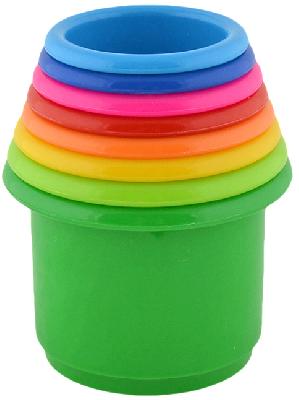 Пирамидка занимательная, круглые стаканчики, 8 штук