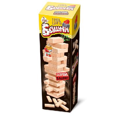 Игра настольная для детей и взрослых "Царь Башня" (падающая башня) от интернет-магазина Континент игрушек