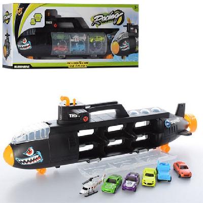 Н/подводная лодка +6 шт.машин в кор.P864-A М1607799/V от интернет-магазина Континент игрушек