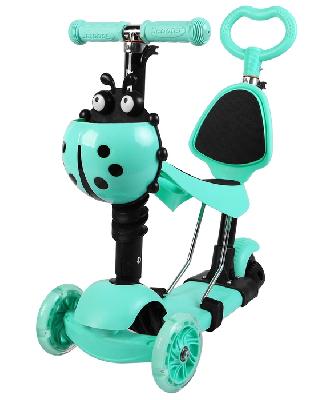 Самокат-каталка 5 в 1, колёса световые PU 120/80 мм от интернет-магазина Континент игрушек