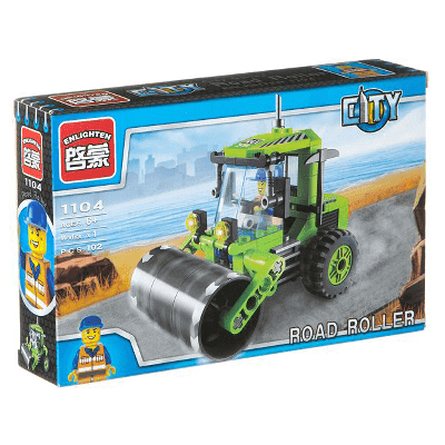 Конструктор Дорожный каток, 102 детали от интернет-магазина Континент игрушек