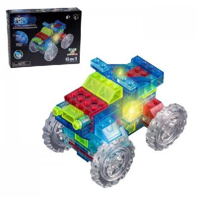 Светящийся конструктор «Внедорожник», 6 в 1, 76 деталей от интернет-магазина Континент игрушек