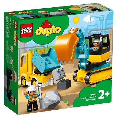 Конструктор LEGO Duplo Town Грузовик и гусеничный экскаватор от интернет-магазина Континент игрушек