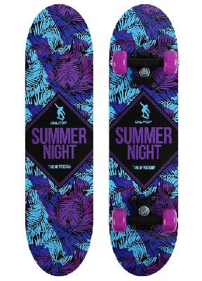 Скейтборд подростковый "SUMMER NIGHT" 62 х 16 см, колеса PVC 50 мм  4013657 от интернет-магазина Континент игрушек