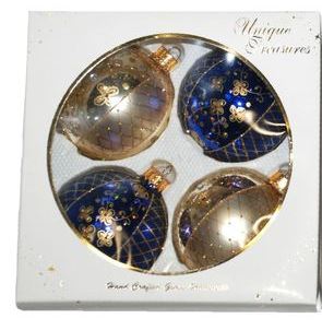Подарочный набор стеклянных елочных шаров от интернет-магазина Континент игрушек