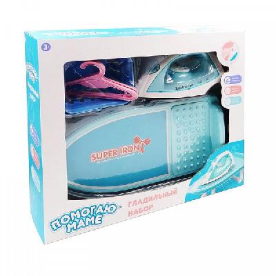 Помогаю маме. Бытовая техника. Гладильный набор с утюгом с иммитацией пара и акссесуарами от интернет-магазина Континент игрушек