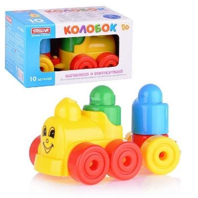 Конструктор Колобок (10 деталей), коробка