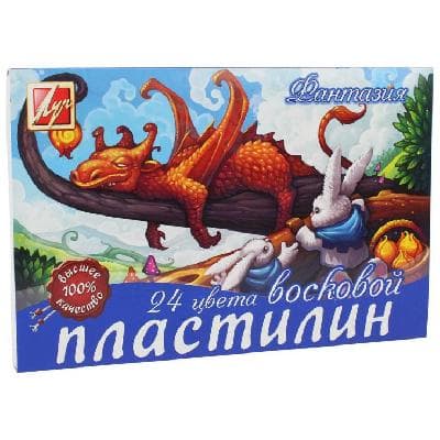 Пластилин мягкий (восковой) Фантазия 24 цвета от интернет-магазина Континент игрушек