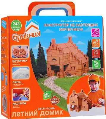 Конструктор "ЛЕТНИЙ ДОМИК" из настоящих кирпичиков (243 детали) от интернет-магазина Континент игрушек