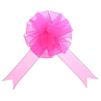 Бант-шар №5 органза, ярко-розовый 828219 от интернет-магазина Континент игрушек