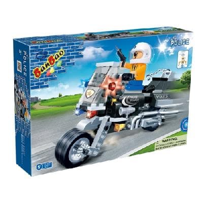 Конструктор "Полицейский на мотоцикле" 140 деталей  Banbao (Банбао) от интернет-магазина Континент игрушек