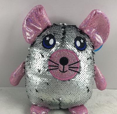 Мышь с пайетками, 20 см