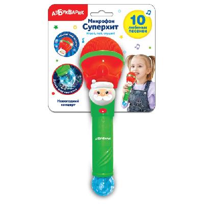 Микрофон Суперхит Новогодний концерт Красный от интернет-магазина Континент игрушек