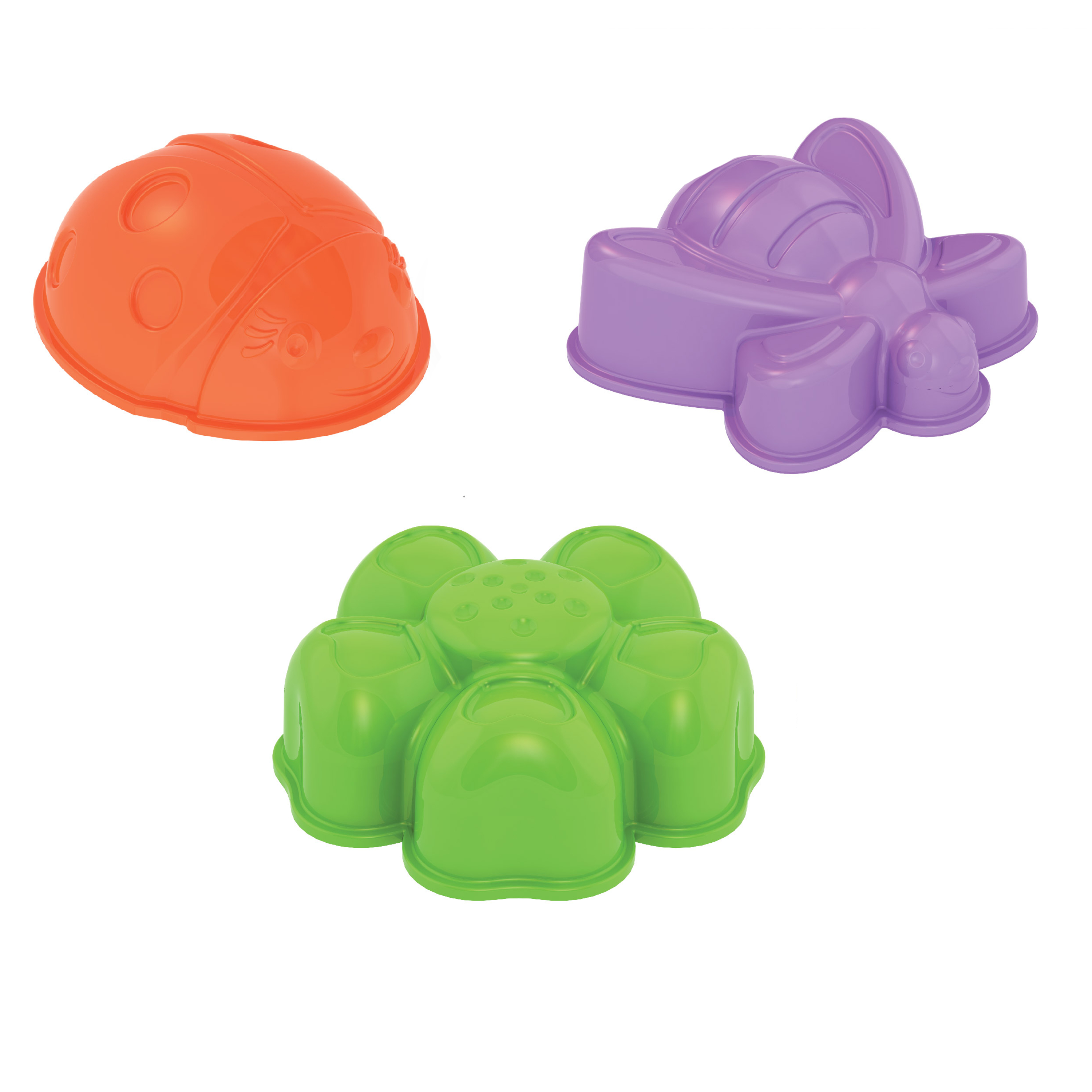 Формочки Божья коровка пчелка цветочек от интернет-магазина Континент игрушек