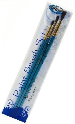 Кисти набор 3 штуки №2,4,6, шерсть пони, круглые от интернет-магазина Континент игрушек