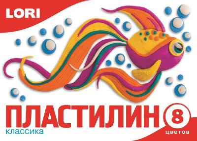 Пластилин Классика, 8 цветов, 20 гр., без европодвеса от интернет-магазина Континент игрушек