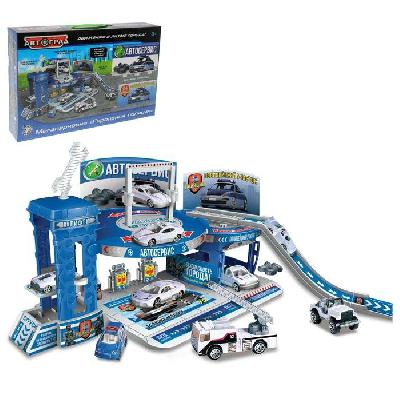 АВТОГРАД Мегапарковка "Городская полиция", 3 машинки, SL-2479A   1559825 от интернет-магазина Континент игрушек