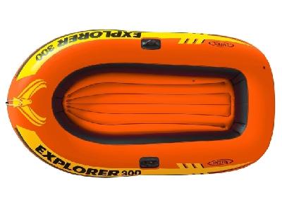 Лодка Explorer 300, 3 местная, 211 х 117 х 41 см, от 6 лет, вёсла, насос, до 186 кг, 58332NP INTEX