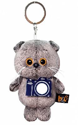 Кот Басик брелок с фотоаппаратом мягкая игрушка АВВ-013 от интернет-магазина Континент игрушек