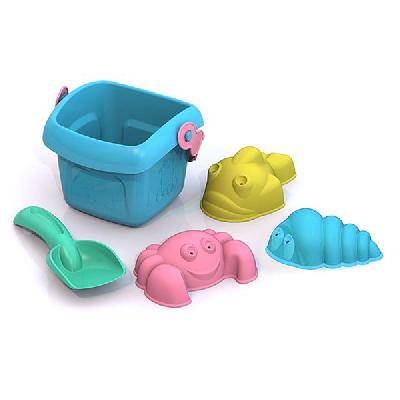 Набор Лето ШКОДА №2 (ведро малое+совок малый+3 формочки) 27х22,5х8,5 см. от интернет-магазина Континент игрушек