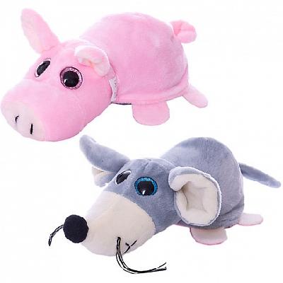 Перевертыши. Поросёнок/Мышка 16 см.  игрушка мягкая.