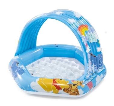 Бассейн надувной «Винни Пух», 109 х 102 х 71 см, надувное дно, от 1-3 лет, 58415NP INTEX