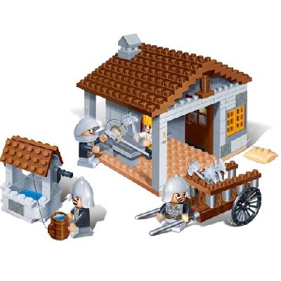 Конструктор Кузница, 235 деталей, 33х24х7см  Banbao (Банбао) от интернет-магазина Континент игрушек