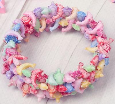 Браслет-пружинка детский "Выбражулька" морской мир, 3 ряда, цветной 1886100 от интернет-магазина Континент игрушек