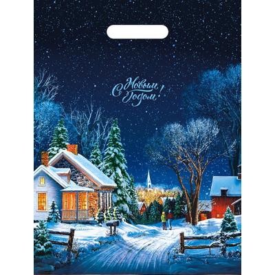 Пакет "Снежная дорожка", полиэтиленовый с вырубной ручкой, 30х40 см, 30 мкм   2737882 от интернет-магазина Континент игрушек