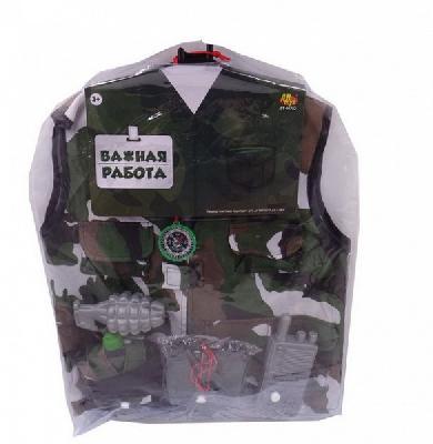 Важная работа. Форма военного, 10 предметов в наборе с аксессуарами от интернет-магазина Континент игрушек