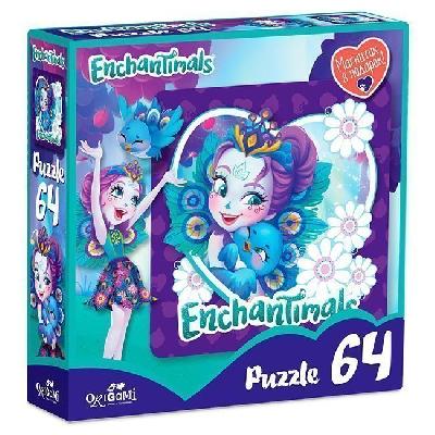 Пазл 64 Энчантималс+магнитик Пэттер Павлина и Флэп от интернет-магазина Континент игрушек
