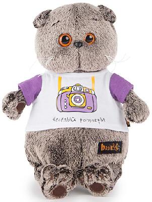 Басик в футболке Весёлый фотограф 22 см от интернет-магазина Континент игрушек