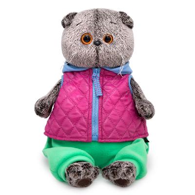 Кот Басик в теплом жилете 19 см мягкая игрушка от интернет-магазина Континент игрушек